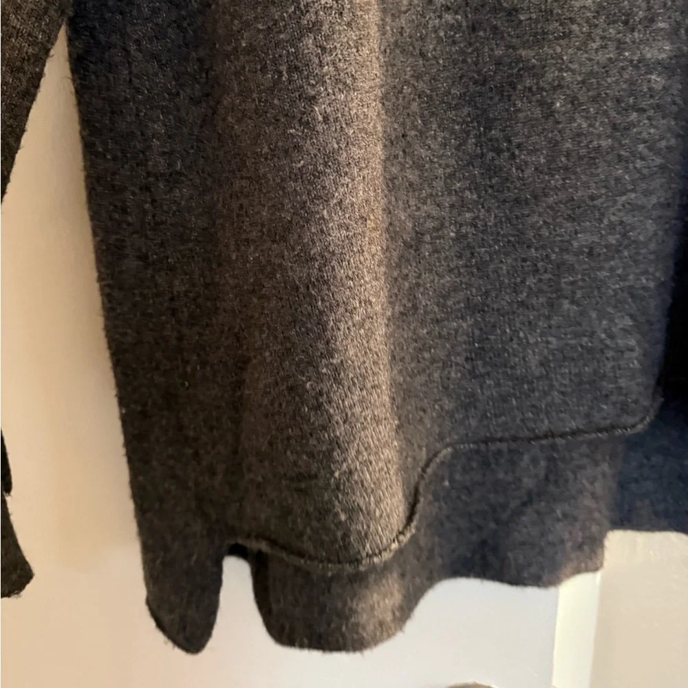 Zara Charcoal Gray Sweater with Bow Accents